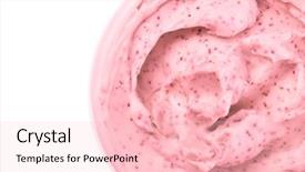  Presentation with emulsion - Amazing presentation theme having emulsion - body scrub isolated on white backdrop and a lemonade colored foreground