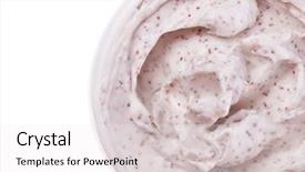  Presentation with emulsion - Amazing slide set having emulsion - body scrub isolated on white backdrop and a white colored foreground