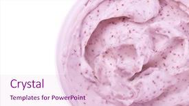  Presentation with emulsion - PPT layouts consisting of emulsion - body scrub isolated on white background and a lemonade colored foreground