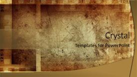  Presentation with emulsion - Slide deck having emulsion - film negative frames film strips background and a gold colored foreground