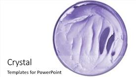  Presentation with cream - Colorful PPT layouts enhanced with emulsion - half used cosmetic cream backdrop and a white colored foreground