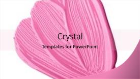  Presentation with lipstick - Slide set consisting of emulsion - smear of lipstick isolated background and a coral colored foreground