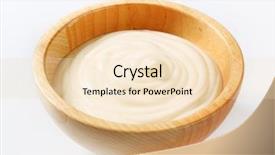  Presentation with emulsion - Cool new PPT theme with emulsion - wooden bowl full of universal backdrop and a lemonade colored foreground