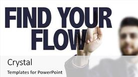  Presentation with find - Slide deck enhanced with enable - business man pointing the text background and a white colored foreground