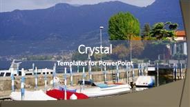  Presentation with europe - Presentation having enbankment - iseo lake in italy europe background and a  colored foreground