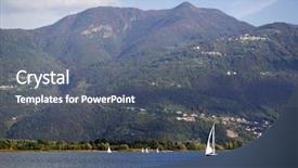  Presentation with europe - Slides consisting of enbankment - iseo lake in italy europe background and a  colored foreground