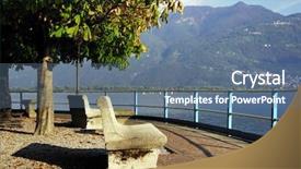  Presentation with europe - Beautiful presentation theme featuring enbankment - iseo lake in italy europe backdrop and a  colored foreground