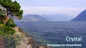  Presentation with europe - Audience pleasing slide set consisting of enbankment - iseo lake italy europe backdrop and a  colored foreground
