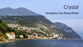  Presentation with europe - PPT layouts enhanced with enbankment - iseo lake italy europe background and a  colored foreground