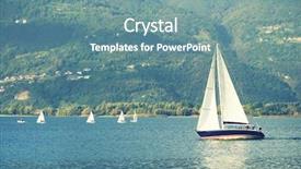  Presentation with yachting - Amazing PPT layouts having enbankment - yachting on iseo lake italy backdrop and a  colored foreground
