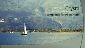  Presentation with yachting - Slide deck consisting of enbankment - yachting on iseo lake italy background and a  colored foreground