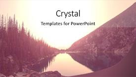  Presentation with beautiful moraine lake - PPT layouts having enchanted - beautiful alpine lakes wilderness area background and a white colored foreground