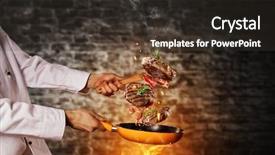  Presentation with closeup of bees flying - Colorful slides enhanced with enchanted - closeup of chef preparing milled backdrop and a tawny brown colored foreground