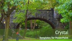  Presentation with child girl reading a book - PPT theme with enchanted forest - girl reading book background and a tawny brown colored foreground