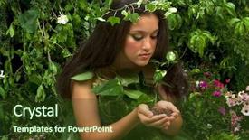  Presentation with enchanted - Presentation theme enhanced with enchanted forest - scent of mother nature is background and a tawny brown colored foreground