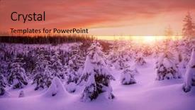  Presentation with enchanted - Cool new PPT layouts with enchanted world - dreamy view of the fairy-tale backdrop and a coral colored foreground