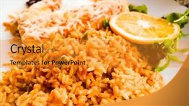  Presentation with recipe - Audience pleasing slide deck consisting of two white roosters on a white background backdrop and a pink colored foreground