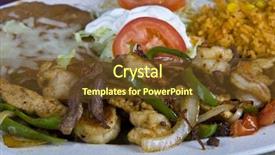  Presentation with mexican fajitas - Presentation theme having enchiladas - healthy mexican meal fajitas background and a tawny brown colored foreground