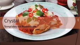  Presentation with mexican chili - Amazing PPT theme having enchiladas - mexican enchilada dish with tortilla backdrop and a  colored foreground
