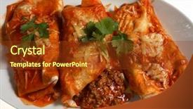  Presentation with ground beef - Beautiful slides featuring enchiladas - traditional tex-mex enchilladas spicy ground backdrop and a  colored foreground