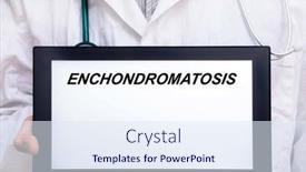  Presentation with disease - Presentation theme featuring enchondromatosis-doctor-with-rare background and a sky blue colored foreground