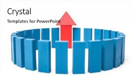  Presentation with building blocks - Audience pleasing presentation theme consisting of leather texture closeup useful as background for design-works backdrop and a gray colored foreground.