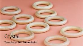  Presentation with curtain - Beautiful presentation theme featuring encirclement - close-up of curtain rings backdrop and a  colored foreground