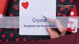  Presentation with writing education female writer - Presentation design enhanced with encirclement - high angle of female hand background and a sky blue colored foreground