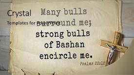  Presentation with bible psalms - Colorful presentation theme enhanced with encirclement - top-1000 bible verses from psalms backdrop and a mint green colored foreground