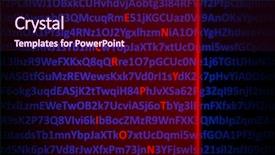  Presentation with encryption - Slide set consisting of text encrypt - encryption concept - red laser background and a wine colored foreground