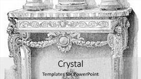  Presentation with 18th century - Colorful slide deck enhanced with o e e - bronze table with ornaments backdrop and a light gray colored foreground