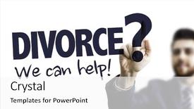  Presentation with divorce - Audience pleasing PPT layouts consisting of end life - business man pointing the text backdrop and a white colored foreground