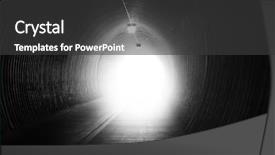  Presentation with tunnel - Slides with end life - image from exterior background series background and a dark gray colored foreground