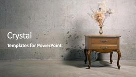  Presentation with dry - Presentation having end life - interior with dry flowers background and a gray colored foreground