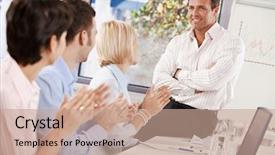  Presentation with year end - Audience pleasing presentation consisting of end of business presentation backdrop and a coral colored foreground