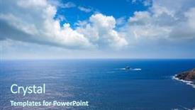  Presentation with city of chicago aerial view - Presentation theme consisting of end of saint james way background and a  colored foreground