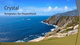  Presentation with city of chicago aerial view - PPT theme consisting of end of saint james way background and a light blue colored foreground