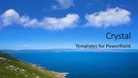  Presentation with end - Beautiful PPT layouts featuring end of saint james way backdrop and a  colored foreground