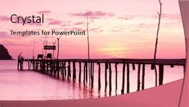  Presentation with end - PPT theme consisting of end of the day background and a lemonade colored foreground