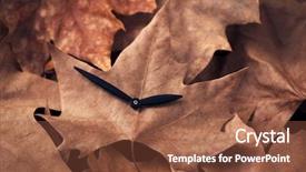  Presentation with summer time - Slide deck having end of the summer time background and a tawny brown colored foreground