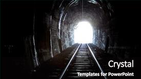  Presentation with end - Cool new presentation with end of the tunnel backdrop and a black colored foreground
