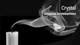  Presentation with death - Amazing PPT layouts having end peace - extinguished candle with smoke metaphor backdrop and a dark gray colored foreground