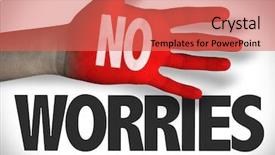  Presentation with peace - Slides featuring end peace - no worries background and a coral colored foreground