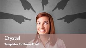  Presentation with student - Amazing slide deck having end point - young innocent student with pointing backdrop and a coral colored foreground