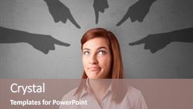  Presentation with student - PPT theme enhanced with end point - young innocent student with pointing background and a coral colored foreground