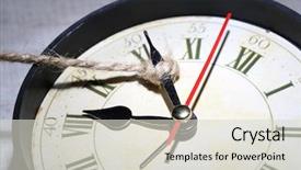  Presentation with end - Colorful presentation design enhanced with end times - concept of stopping time backdrop and a soft green colored foreground