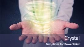  Presentation with tornado - Cool new PPT layouts with end world power - bright green tornado backdrop and a ocean colored foreground