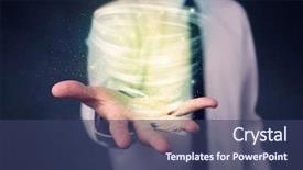  Presentation with tornado - Beautiful theme featuring end world power - bright green tornado backdrop and a  colored foreground