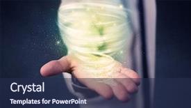  Presentation with tornado - Slide deck enhanced with end world power - bright green tornado background and a  colored foreground