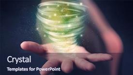  Presentation with tornado - Colorful PPT theme enhanced with end world power - bright green tornado backdrop and a navy blue colored foreground